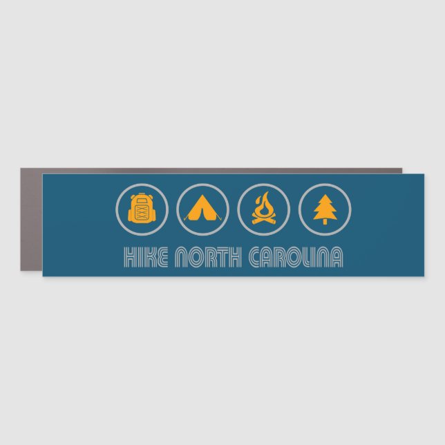 Hike North Carolina Car Magnet (Front)