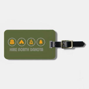 Hike North Dakota Luggage Tag