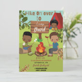 Hike on Over Birthday Invitation Card (Standing Front)