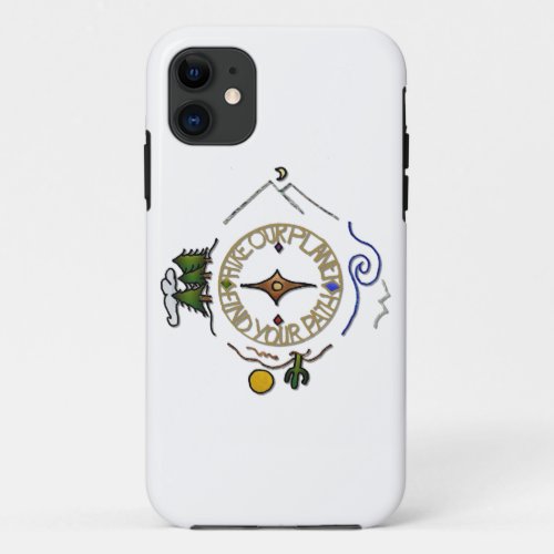 Hike Our Planet Hikers Soul Compass iPhone 11 Case