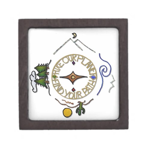 Hike Our Planet Hikers Soul Compass Jewelry Box