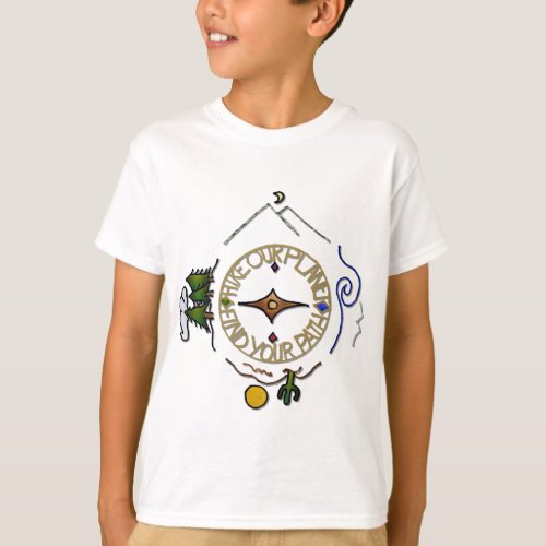 Hike Our Planet Hikers Soul Compass T_Shirt