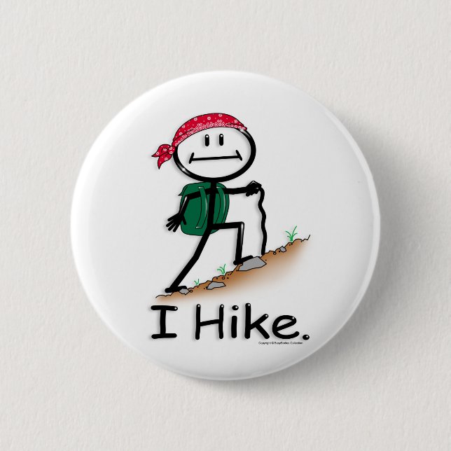 Hike Pinback Button (Front)