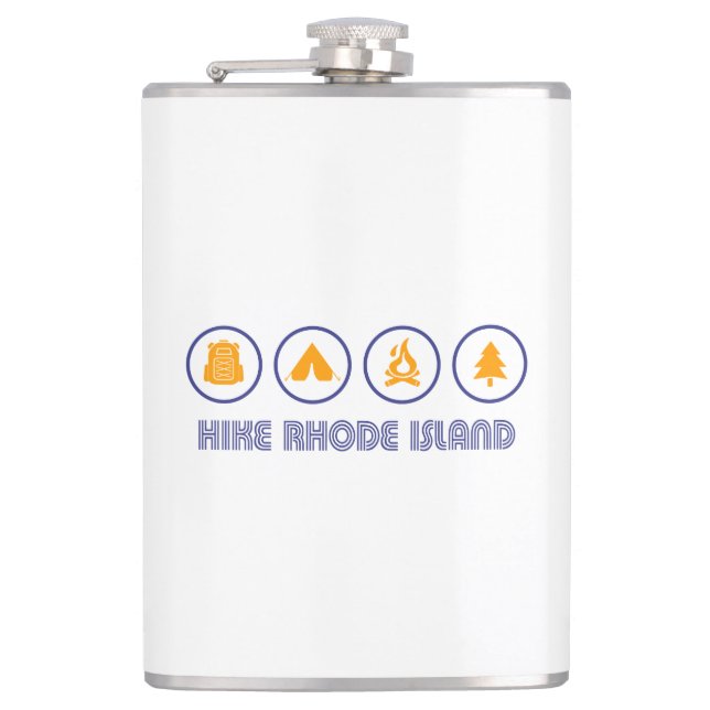 Hike Rhode Island Flask (Front)