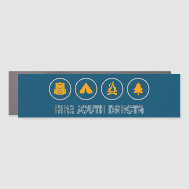 Hike South Dakota Car Magnet (Front)