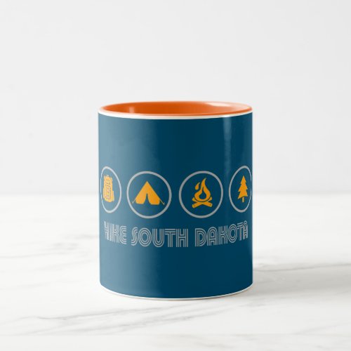Hike South Dakota Two_Tone Coffee Mug