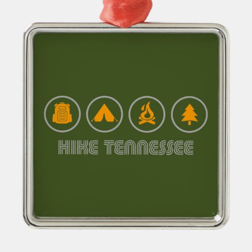 Hike Tennessee Metal Ornament