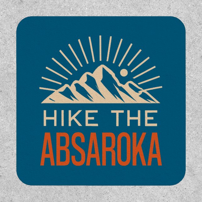 Hike The Absaroka Mountains Sunburst Patch (Front)