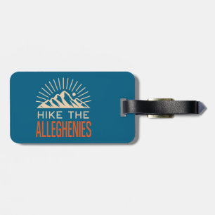 Hike The Allegheny Mountains Sunburst Luggage Tag