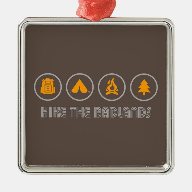  Hike The Badlands Metal Ornament (Front)