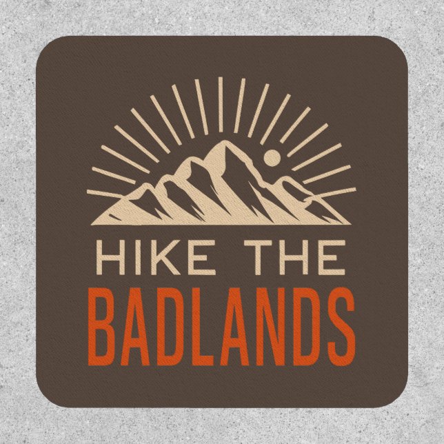 Hike The Badlands Sunburst Patch (Front)