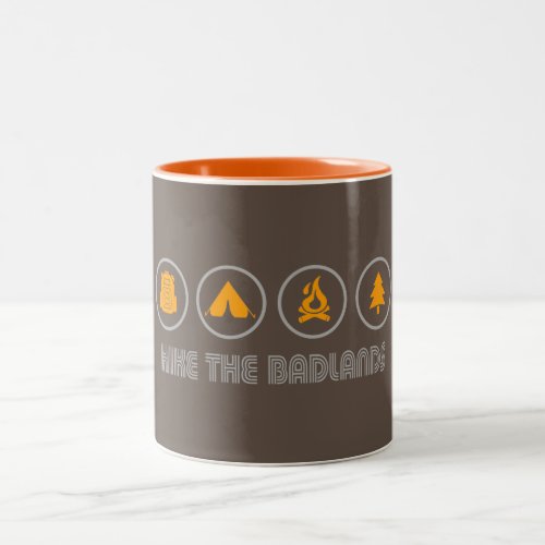 Hike The Badlands Two_Tone Coffee Mug