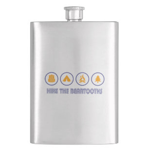 Hike The Beartooths Mountains Montana Wyoming Flask