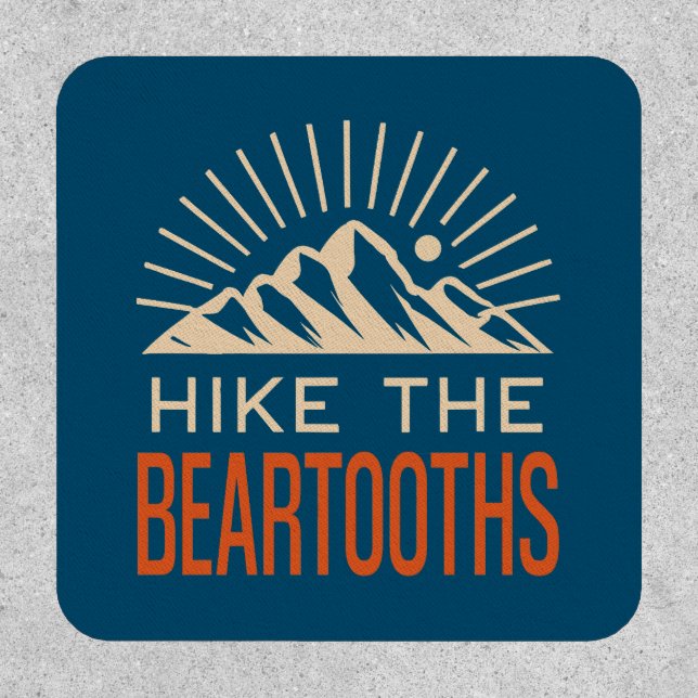 Hike The Beartooths Sunburst Patch (Front)