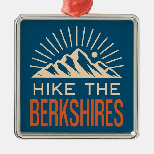 Hike The Berkshires Massachusetts Sunburst Metal Ornament