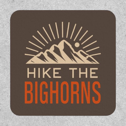 Hike The Bighorns Wyoming Sunburst Patch