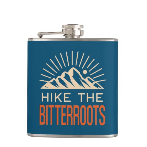 Hike The Bitterroots Idaho Montana Sunburst Flask