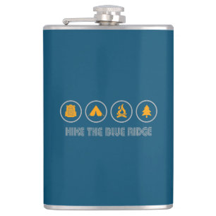 Hike The Blue Ridge Mountains Flask