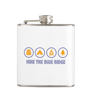 Hike The Blue Ridge Mountains Flask