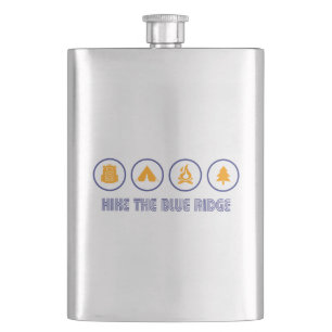 Hike The Blue Ridge Mountains Flask