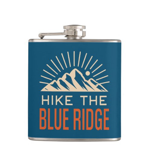 Hike The Blue Ridge Mountains Sunburst Flask
