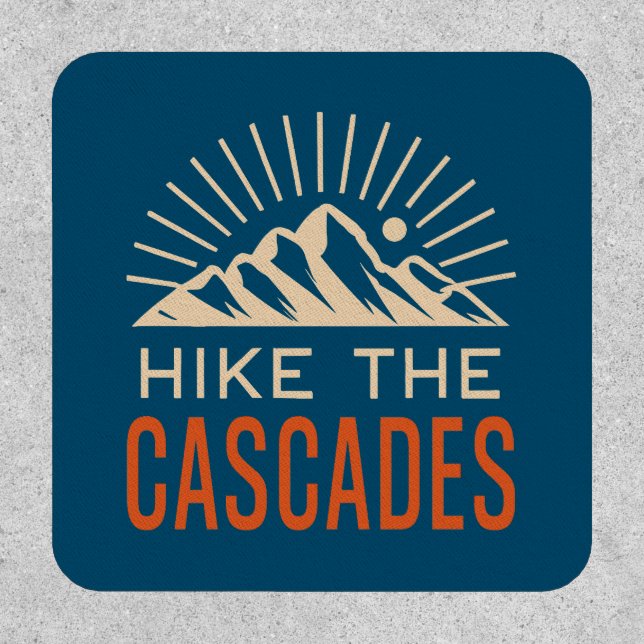 Hike The Cascades Sunburst Patch (Front)
