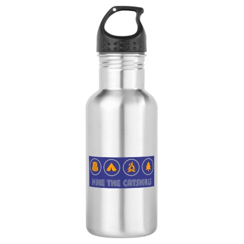 Hike The Catskills New York Stainless Steel Water Bottle