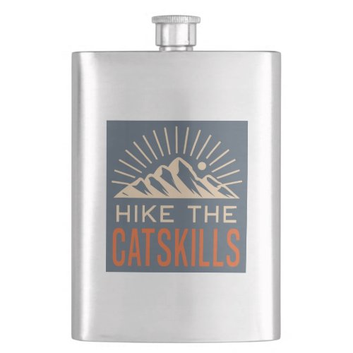 Hike The Catskills New York Sunburst Flask