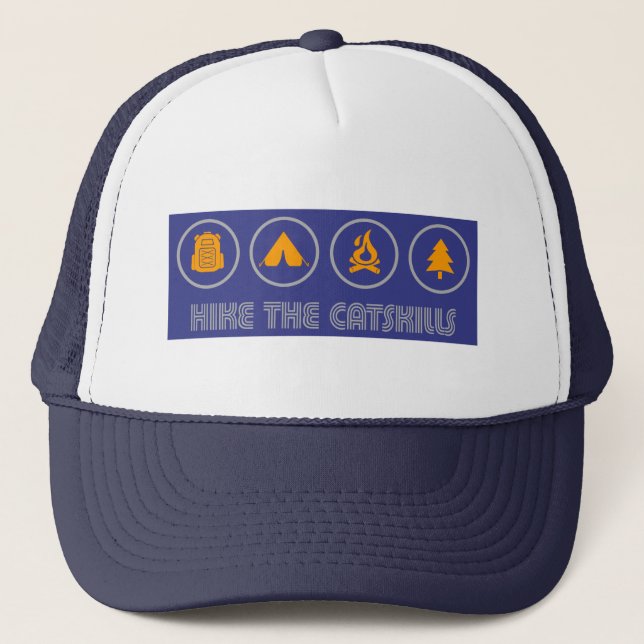 Hike The Catskills New York Trucker Hat (Front)