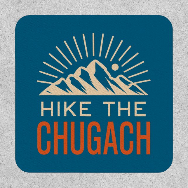 Hike The Chugach Mountains Sunburst Patch (Front)