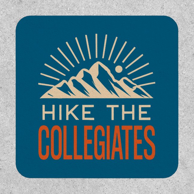 Hike The Collegiate Mountains Sunburst Patch (Front)