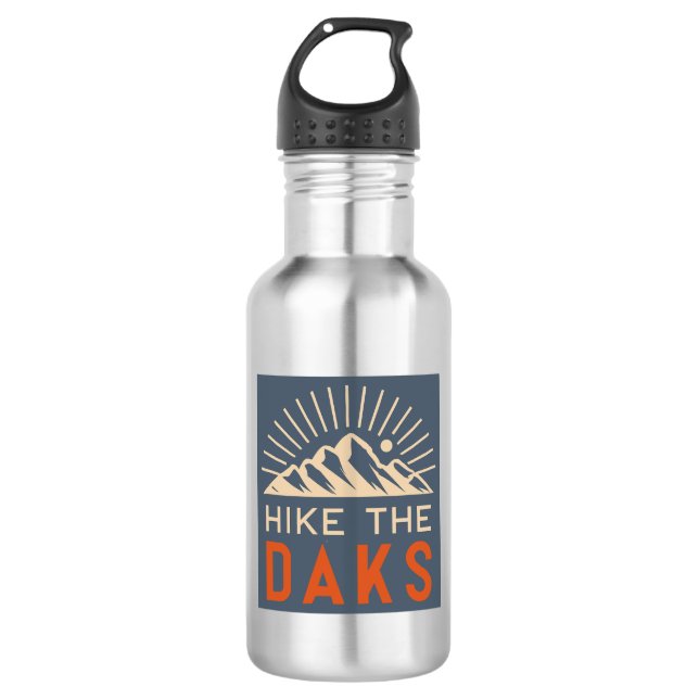 Hike The Daks Sunburst Stainless Steel Water Bottle (Front)