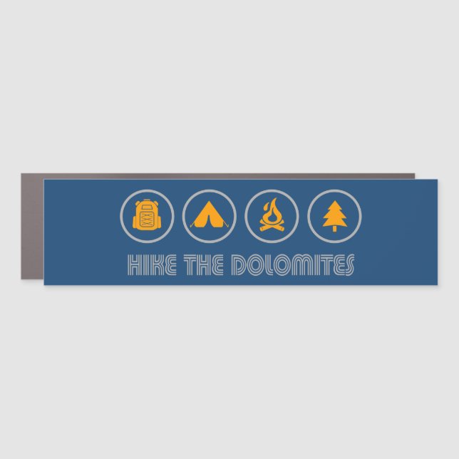 Hike The Dolomites Italy Car Magnet (Front)