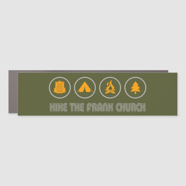 Hike The Frank Church Wilderness Idaho Car Magnet (Front)