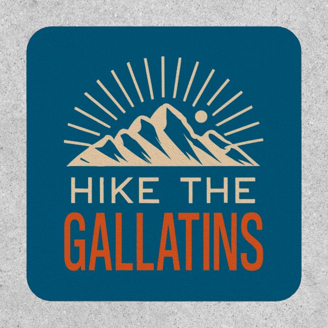 Hike The Gallatin Mountains Sunburst Patch (Front)