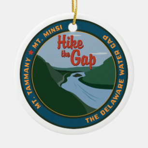 Hike the Gap Ceramic Ornament