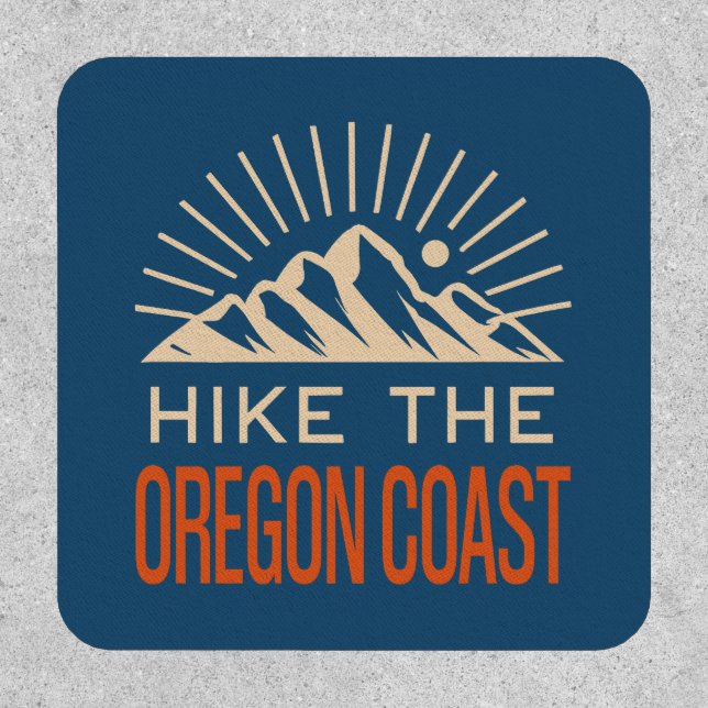 Hike The Oregon Coast Trail Sunburst Patch (Front)