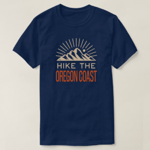 Hike The Oregon Coast Trail Sunburst T-Shirt