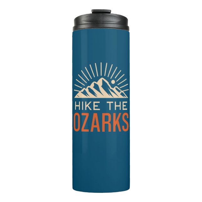 Hike The Ozarks Sunburst Thermal Tumbler (Front)