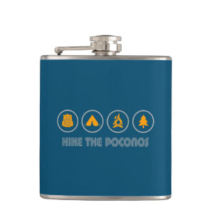 Hike The Poconos Flask