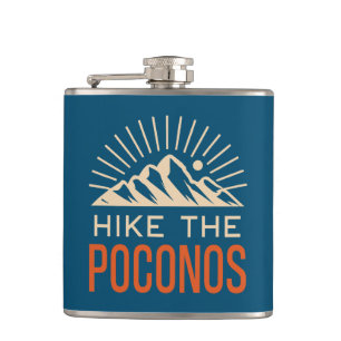 Hike The Poconos Sunburst Flask