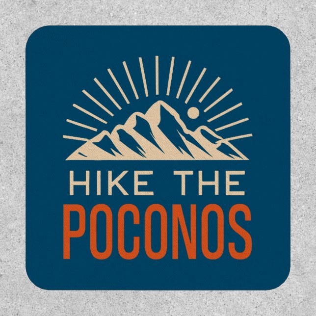 Hike The Poconos Sunburst Patch (Front)