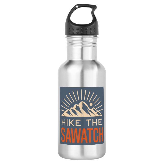 Hike The Sawatch Range Sunburst Stainless Steel Water Bottle (Front)