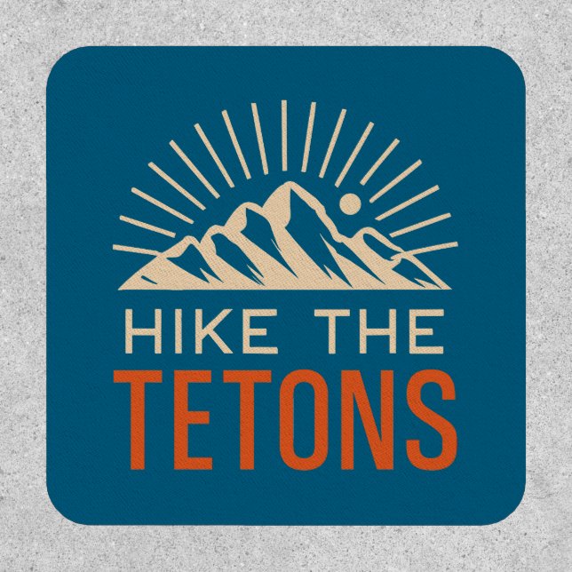 Hike The Tetons Sunburst Patch (Front)