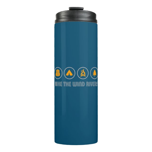 Hike The Wind River Mountain Range Thermal Tumbler (Front)