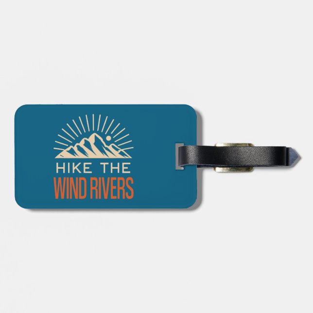 Hike The Wind Rivers Sunburst Luggage Tag (Back Horizontal)