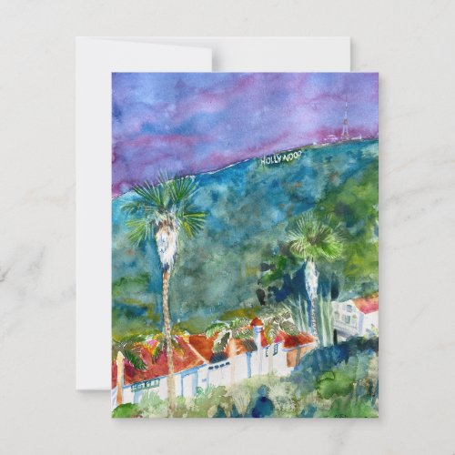 Hike to the Hollywood Hills Notecard