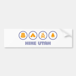 Hike Utah Bumper Sticker