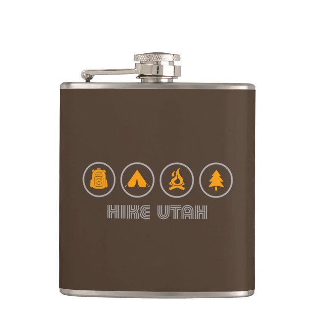 Hike Utah Flask (Front)