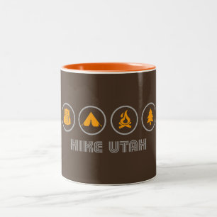 Hike Utah Two-Tone Coffee Mug